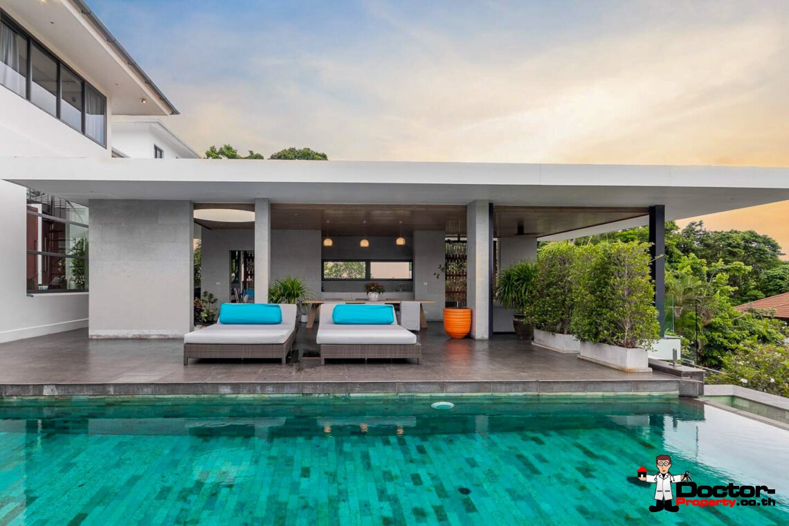 Stunning Luxury 4 Bedroom Seaviews Villa in Mae Nam Hills, Koh Samui – For Sale